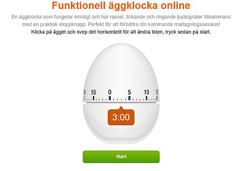 Free egg timer online