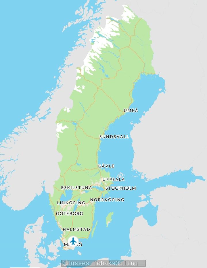 Tofta grd ligger dld av markeringen fr flygplats. 