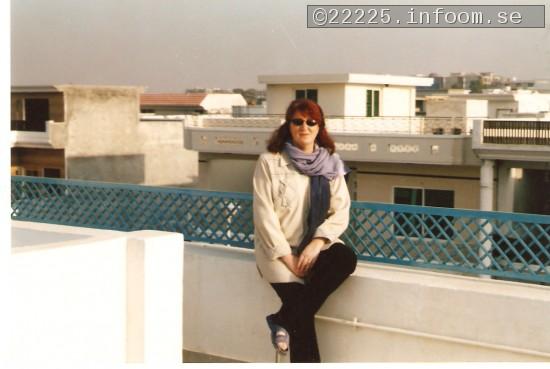 Jag p taket i huvudstaden Islamabad 2003.