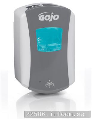 Beröringsfritt dispensersystemProduktbeskrivning:Beröringsfri Dispenser Chrome/Black för Purell Advanced 700mlDispensersystem med funktionsgarantiGOJO® LTX-7™ dispensrar använder en patentansökt teknik för att minimera energiförbrukningen.Dispensern är tillverkad för att använda minimal mängd energi per dosering, vilket gör att man inte behöver byta batteri under dispenserns livslängd. Batteri är inkluderad och installerad redan före installation, vilket gör systemet lätt att aktivera.Hög kvalitet och innovativ design på denna nya generations GOJO/PURELL dispensersystem. De eleganta linjerna och färg drar blickarna till en design som är utvecklad för att prestera. Du kan även välja en manuell variant. Denna modell är beröringsfri och får lätt plats i små utrymmen.Ett monterbar droppskydd finns som extra tillbehör.*Lätt utbytbara refillförpackningar*Med ljusinsläpp -gör att det syns när det är dags att fylla på*Livstids garanti Beröringsfritt dispensersystemProduktbeskrivning:Beröringsfri Dispenser Chrome/Black för Purell Advanced 700mlDispensersystem med funktionsgarantiGOJO® LTX-7™ dispensrar använder en patentansökt teknik för att minimera energiförbrukningen.Dispensern är tillverkad för att använda minimal mängd energi per dosering, vilket gör att man inte behöver byta batteri under dispenserns livslängd. Batteri är inkluderad och installerad redan före installation, vilket gör systemet lätt att aktivera.Hög kvalitet och innovativ design på denna nya generations GOJO/PURELL dispensersystem. De eleganta linjerna och färg drar blickarna till en design som är utvecklad för att prestera. Du kan även välja en manuell variant. Denna modell är beröringsfri och får lätt plats i små utrymmen.Ett monterbar droppskydd finns som extra tillbehör.*Lätt utbytbara refillförpackningar*Med ljusinsläpp -gör att det syns när det är dags att fylla på*Livstids garanti