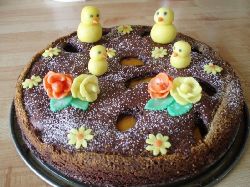 Chokladkladdkaka med kycklingar...