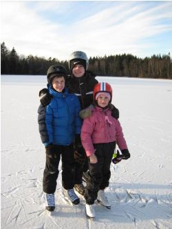 Skridskokning p Andsjn - Januari 2009