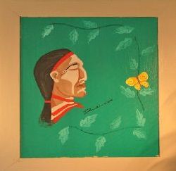 Tavla nr 3: Indian (Akryl) 600Kr.
