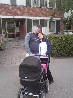 Frsta turen med vagnen,D var jag 4 dagar:-)