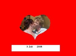 Patrick och jag p vr brllopsdag