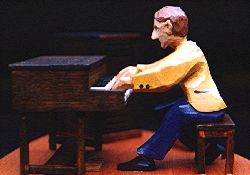 http://jpgbild  1998 The Hammond plyer. Sonen med sin Hammond orgel.
